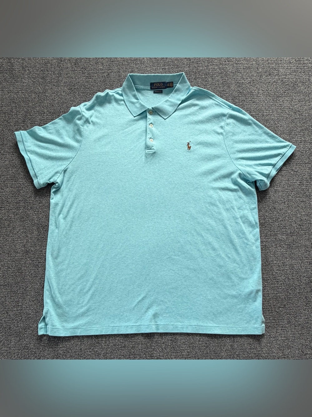 Polo Ralph Lauren Men’s XXL - TTG Classic Fit Polo Shirt Blue Flesh Pony